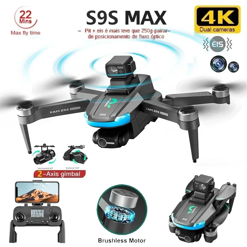 Drone Camera With Gimbal - NEW S9S MAX MINI Drone 4K