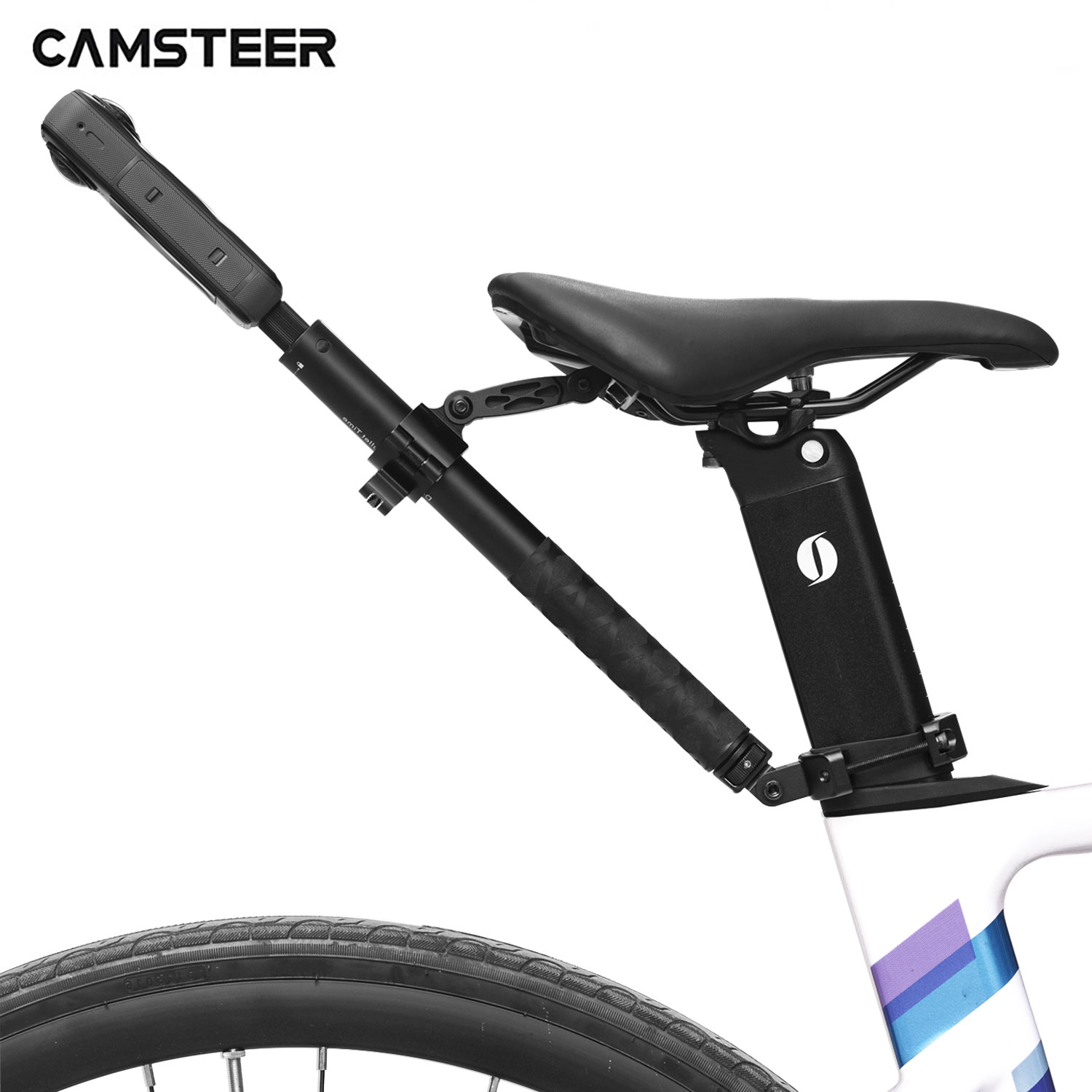 Drone Camera Action - Camsteer Premium Bicycle Postseat 3rd Person