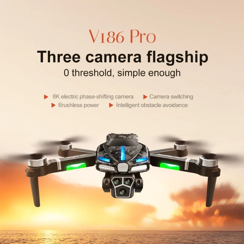 New V186 Pro Drone Professiona - đánh giá và giá Drone Camera With Gimbal