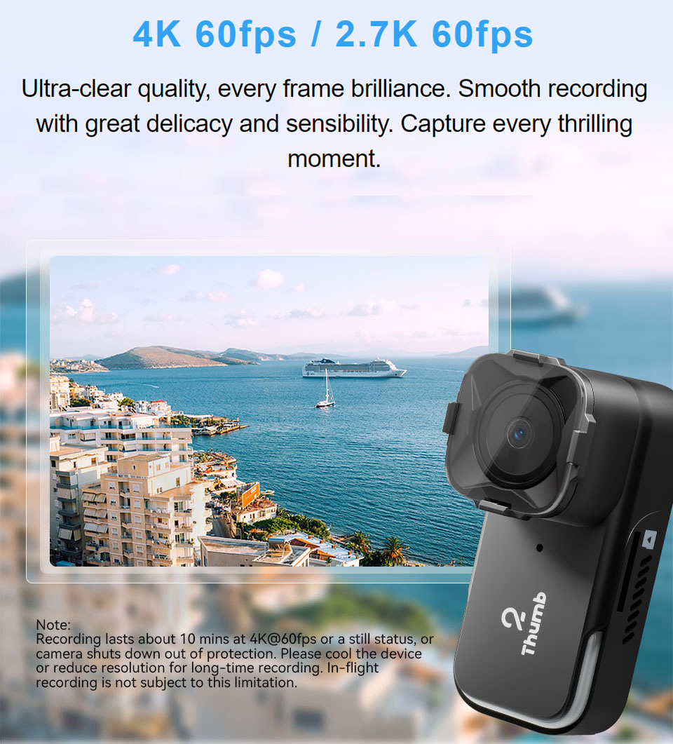 New Version RunCam Thumb 2 4K  - đánh giá và giá Drone Camera 4K