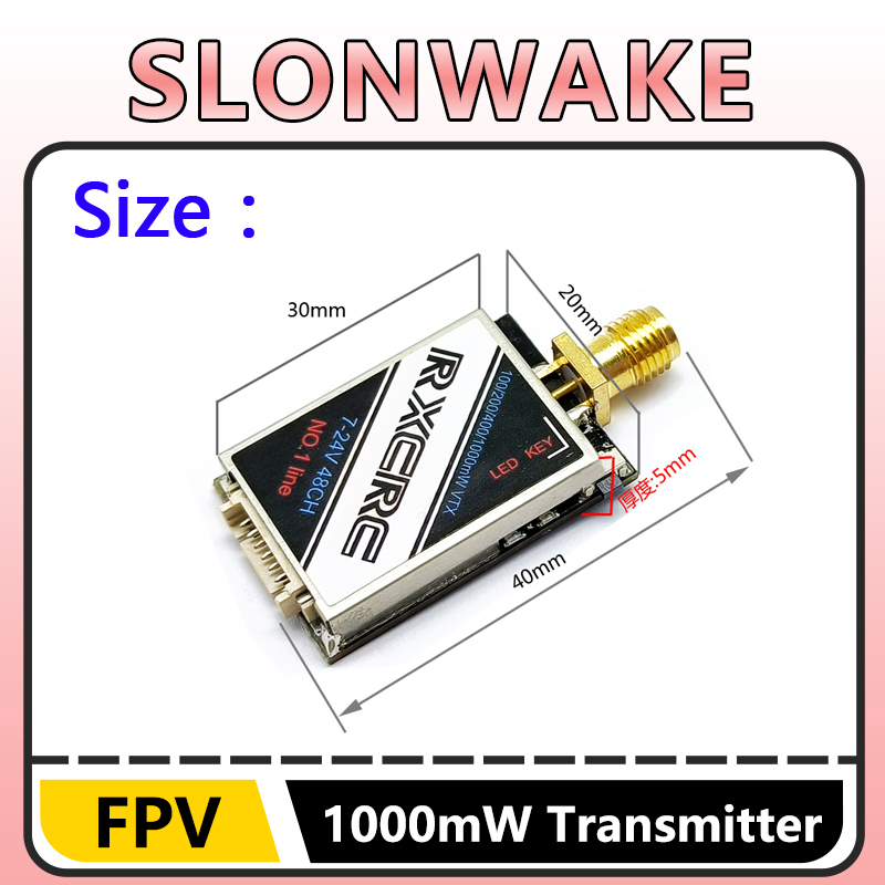 SLONWAKE  5.8G 48CH 1W VTX 100 - đánh giá và giá Drone Camera Lens