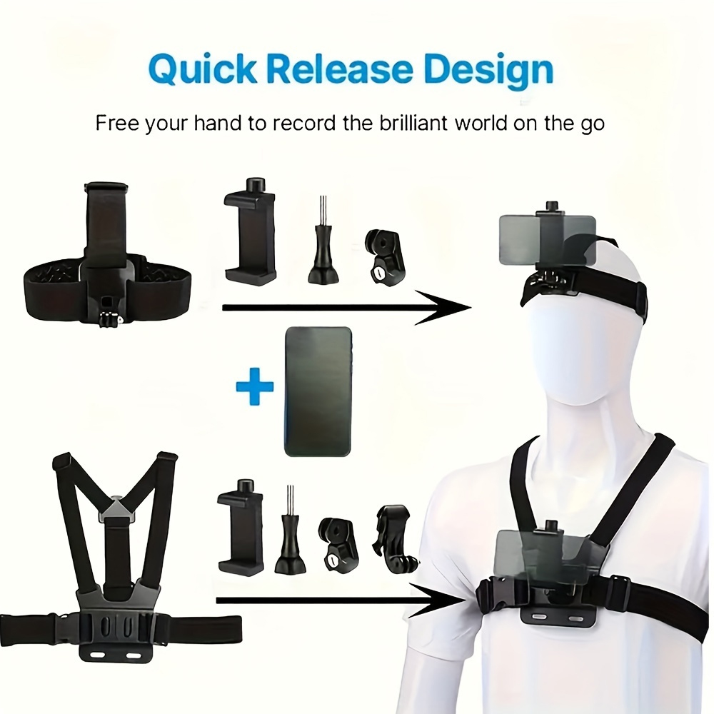 Mobile Phone Head Chest Strap  - đánh giá và giá Drone Camera Action