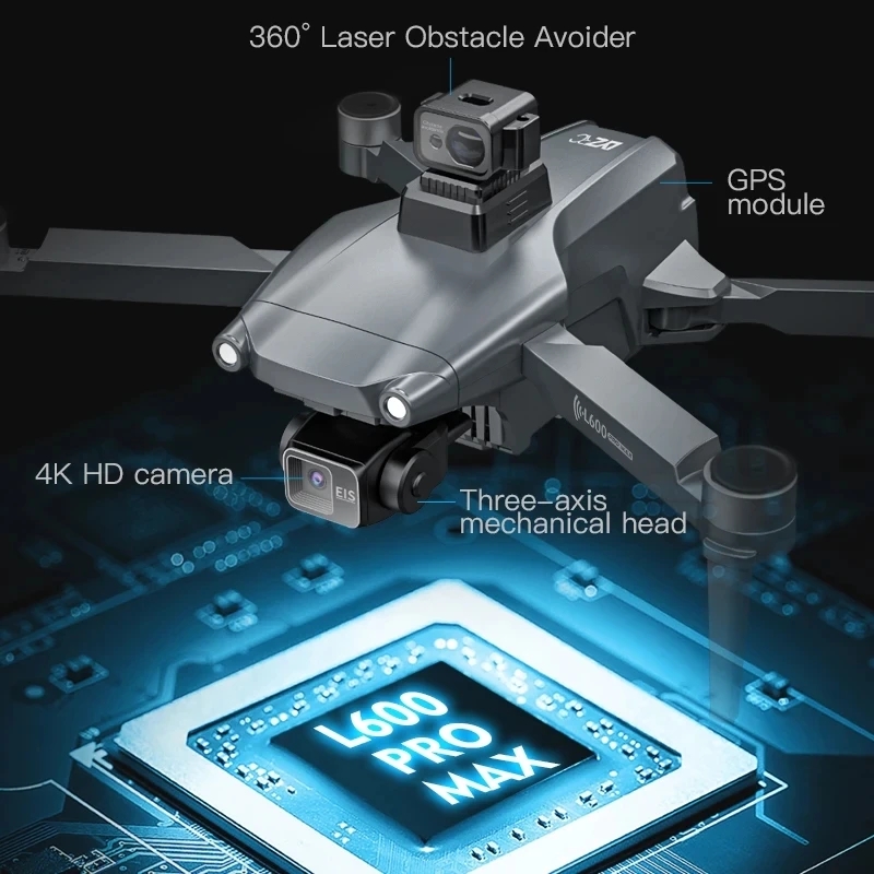 L600 PRO MAX GPS Drone Profess - đánh giá và giá Drone Camera Lens