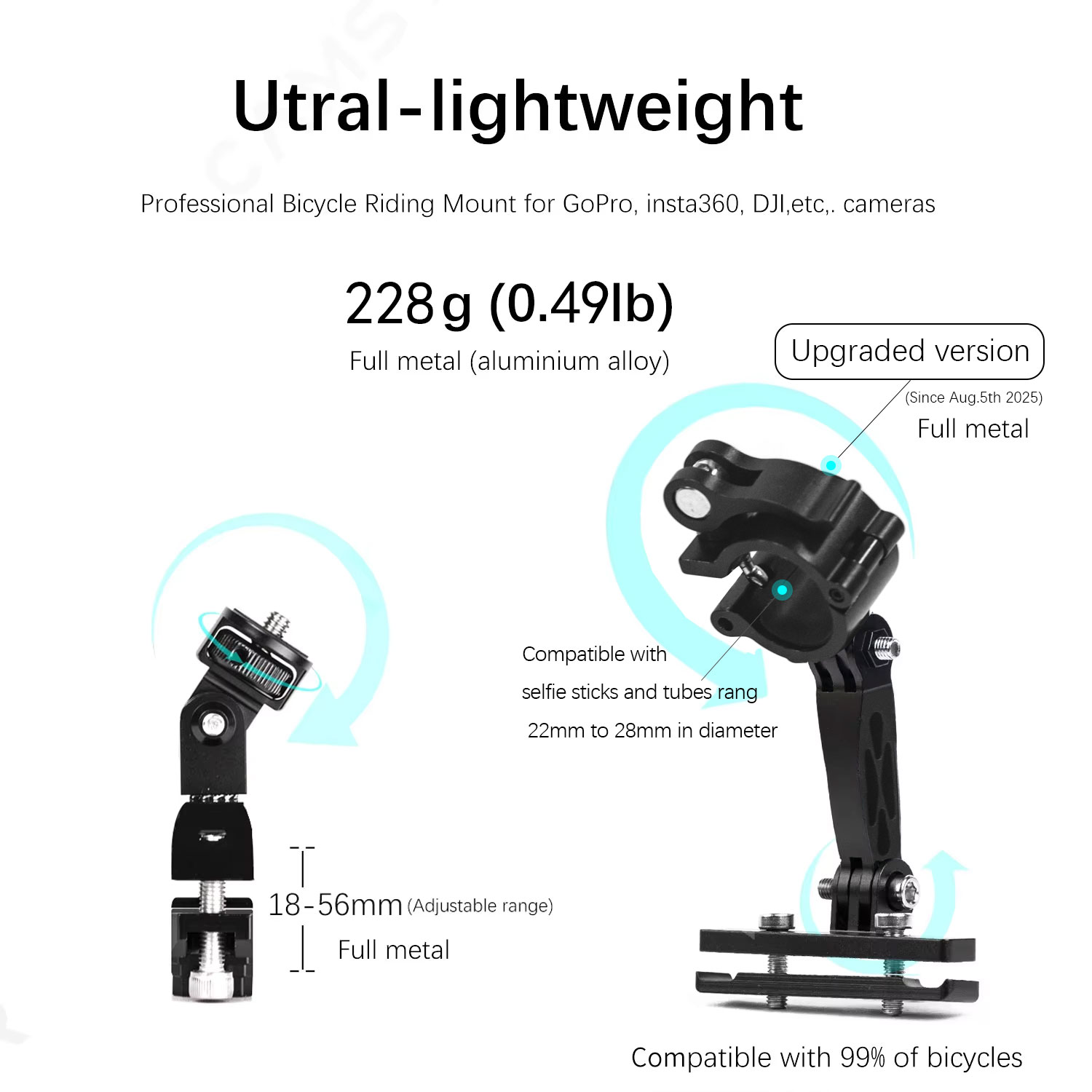 Camsteer Premium Bicycle Posts - đánh giá và giá Drone Camera Action