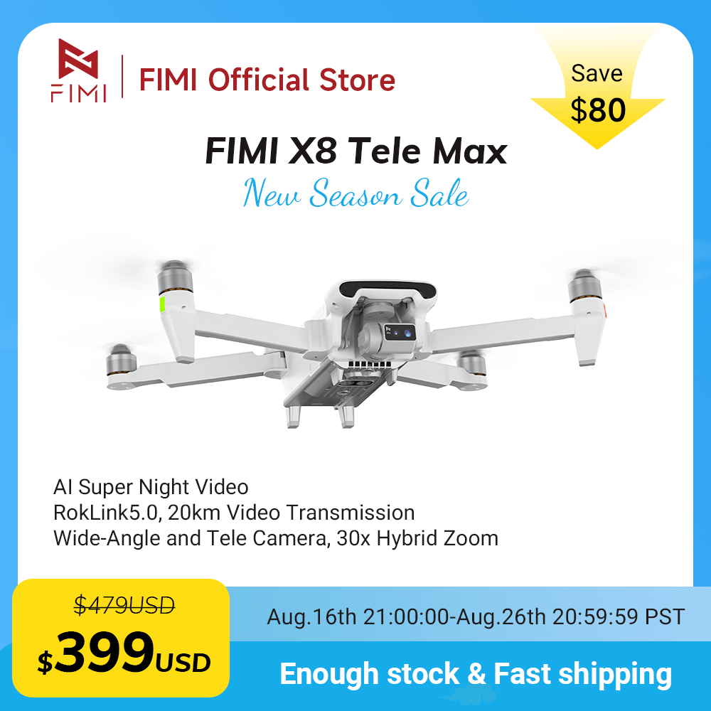FIMI X8 Tele Max Drone 1/2-inc - đánh giá và giá Drone Camera Wide Angle